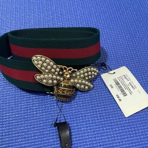 Gucci Queen of Margaret bee belt